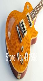 Nouvelle arrivée standard Slash appetite Amber Flame Maple Top Guitar Guitar Mahogany Body Black Back China Guitar Factory Outlet OEM6750026