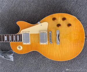 Nouvelle arrivée standard Slash APPETITE FLAME JAUNE MAPLE TOP GUITARE ÉLECTRIQUE GUITARE MAHOGANY CORPS RED Back China Facteur de guitare 4838359