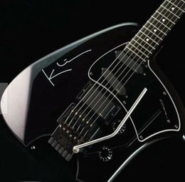 Nouveauté Steve Klein noir guitare électrique sans tête bras Vibrato Tremolo cordier HSH Pickups noir Hardware9360673