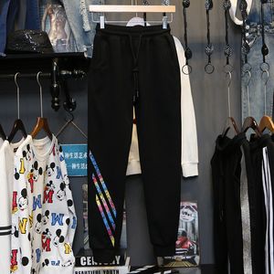 Nouvelle Arrivée Rayé Harem Pantalon Femmes Élastique Mi Taille Sweat pantalons joggers femmes Casual Pantalon Plus La Taille 5XL Dames Pantalon 201113