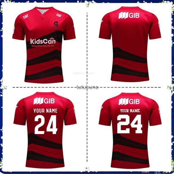 NUEVA llegada de verano Crusaders Super Rugby Home Jersey 2024 Rugby Jersey Training Jersey Crusaders Mens tamaño S-3XL-5XL