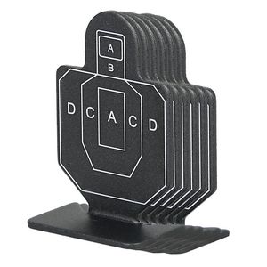 Nieuwe aankomst Tactical Black Shooting Target (6 STKS) 64x44x20mm voor Outdoor Sport Shooting Gebruik CL33-0180A