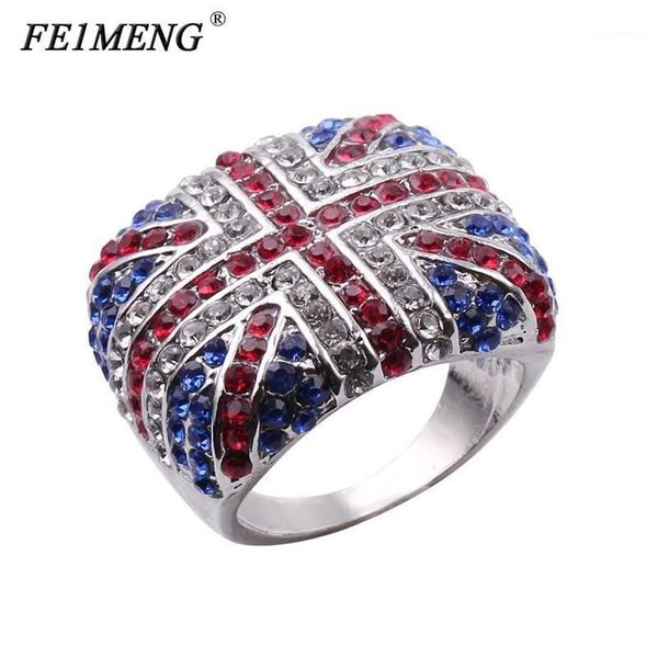 Nouveauté la bague drapeau britannique marque britannique Logo britannique charme Punk Rock anneaux pour femmes hommes bijoux de mode Hip Hop Anel1203q