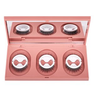 Nouvelle arrivée épais naturel 3 paires de faux cils auto-adhésifs doux vif réutilisable fabriqué à la main 3D faux cils pas de colle nécessaire Extensions de cils faciles à porter