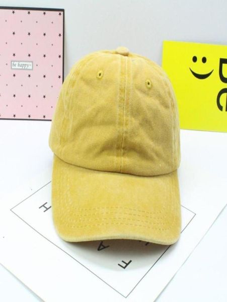 Nouvelle arrivée pour tout-petit bébé enfants en coton solide SANPBACK BASEALL HAT BORD GORD GIRS CAPS Simple Cool Style 0716OCA1 OFFRES6400318