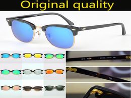 Nouvelle arrivée des lunettes de soleil de qualité supérieure pour hommes Classic Club Fashion Design Master Sun Glasses Acetate Plank Sunglass 51mm UV400 Gradie1511660