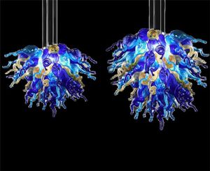 100% handgeblazen artistieke hanglampen Murano Art Glass Crystal kroonluchter voor hoteldecoratie