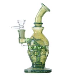 Neue Ankunft Einzigartige Faberge Fab Egg Glasbongs 14mm Gelenk Wasserpfeifen Duschkopf Perc Perkolator Rauchpfeifen Berauschende Glaswasserpfeifen Grün Blau Dab Rigs mit WP2282