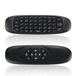 Hot Selling Fly Air Mouse C120 Mini Draadloze QWERTY Toetsenbord Afstandsbediening Game Controller voor Android TV Set Top Box Mini PC 6 Gyroscoop
