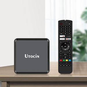 Nouvelle arrivée Utocin Neo Android 11.0 TV Box Amlogic S905W2 2 Go 16 Go 2.4G 5G WiFi 4K AV1 Application puissante et coffre à distance