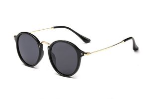 Nouvelle arrivée UV400 lunettes de soleil rondes revêtement rétro hommes femmes marque lunettes de soleil design lunettes miroir réfléchissantes vintage