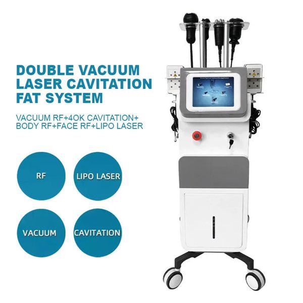 Nueva llegada máquina de sistema de cavitación al vacío máquina de quema de grasa por ultrasonido estiramiento facial 5 en 1 cavitación Rf 80k