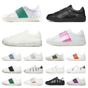 Nouvelle arrivée Valentinity Open Sneaker Designer Chaussures Hommes Femmes Noir Blanc Rouge Célèbre Paris Cuir Baskets Respirantes Grande Taille Hommes Chaussures Baskets De Sport