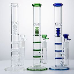 Glas Bong Rechte Buis Ijsknijp Percelen Olie DAB Rigs Kam Percolators 18mm Vrouwelijke Joint met Banger Kom HR316