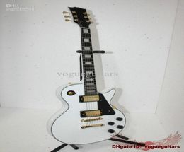 Nieuwe collectie witte aangepaste 1958 elektrische gitaar ebbenhouten toets A777872667