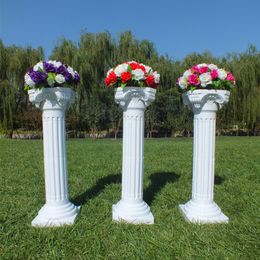 Columna romana de plástico blanco, decoración de boda, pilar de plomo para fiesta, Hotel, accesorios de decoración de bienvenida abiertos