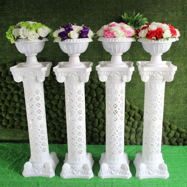 Recién llegado, columna romana de plástico blanco, decoraciones de boda, pilar de plomo de carretera para fiesta, Hotel, accesorios de decoración de bienvenida abiertos