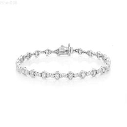 Nouveauté en gros fait à la main Moissanite coupe ronde Milgrain ensemble de bijoux en diamant pour Bracelet à maillons de fiançailles pour les femmes