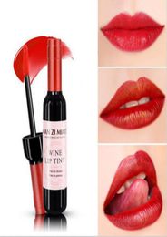 Nouveau arrivée du vin rouge de style coréen tentant la lèvre baby rose lèvre pour les femmes maquillage liquide lèvre lèvre brillance rouge Red Cosmetic5062558