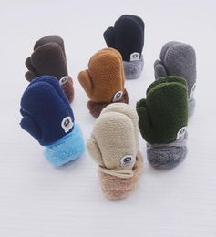 Nouveauté hiver bébé garçons filles gants tricotés corde chaude doigt complet mitaines gants pour enfants en bas âge Kids4783813