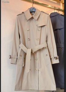 HETE KLASSIEK! damesmode Engeland trenchcoat/hoge kwaliteit dik katoen middenlange stijl riem slim fit trenchcoat/dames trenchcoat voor lente en herfst KENF450 maat S-XXL