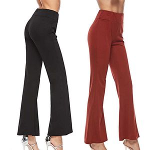 Nouvelle Arrivée Femmes Lady Stretch Pantalons confortables Couleur Solide Couleur Slim Taille haute pour Office Work Party Q0801