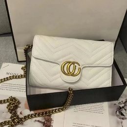 Mode dames schoudertassen gouden ketting lederen handtassen mini messenger tas ontwerper sac a hoofde bolsos mujer vintage bolsas feminina obag 5 kleuren