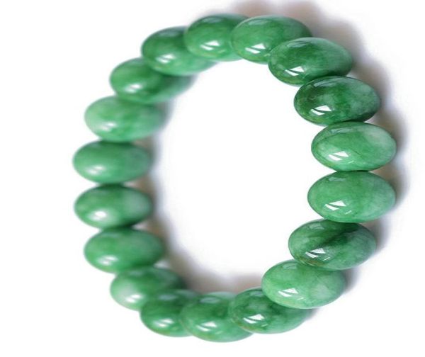 Nouvelle arrivée 6 mm 8 mm 10 mm 12 mm Bracelets de charme de charme de jade vert foncé naturel pour femmes Min Commandez 10pcs 4998841