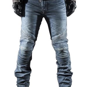 New Arrivalmotorbike Racing Mtb Bike Jeans Motocicleta Pantalones de vaquero casuales para hombres con Pads185Y