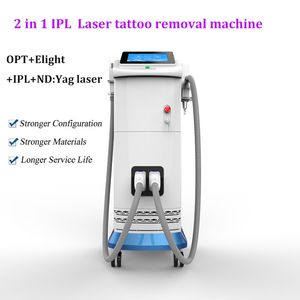 NIEUWE ARVALS 2 IN 1 ELIGHT IPL OPT ND YAG LASER Tattoo Removal/Hair Removal Machine