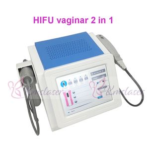Nouveautés! Machine de serrage vaginal Hifu 2 en 1 avec 1,5 mm 3,0 mm 4,5 mm pour le visage et 3,0 mm 4,5 mm pour la machine de serrage vaginal