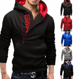 Nieuwkomers Herfst Fi Mannen Casual Slanke Brief Afdrukken Hoofd Zijrits 6 Kleur Cmere Trui Mannelijke Bovenkleding Tops S3SZ #