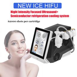 Nouveaux arrivages Cryo Skin Hifu minceur de haute intensit￩ Focus Face Face Lift HIFU Machine 9 CARTRIDGES Manuel d'utilisation