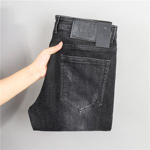 Nouveautés Hot Mens Jeans Designer Classique Élastique Tissu Lavé Coton Style Mince Moto Biker Denim Jean s Top Qualité US Taille 29-38