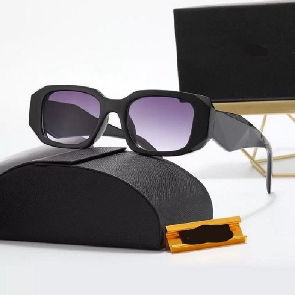 Nuevas llegadas Última moda Hombres Gafas de sol Sombrilla Gafas Compuesto con caja Óptica Clásico Rectángulo Cuadrado Oro Gafas de sol de lujo Marco completo