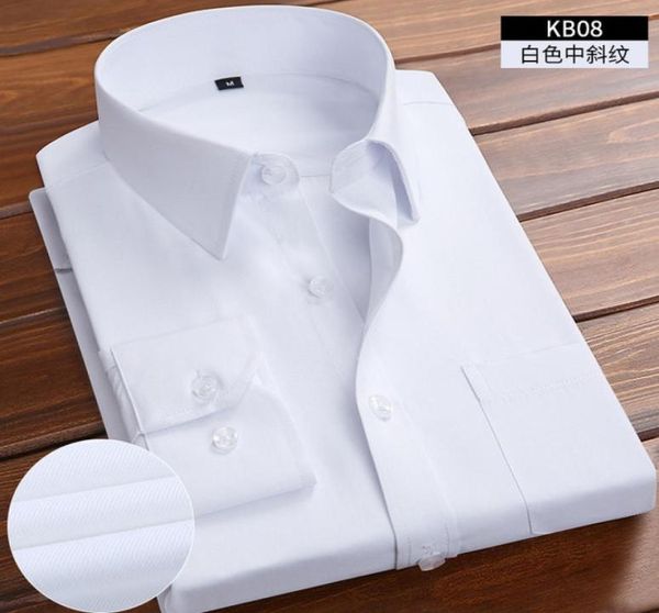 Nuevas llegadas camisa de hombre para trajes de novio de boda moda de manga larga Formal de negocios blanco negro camisa rosa para trajes de hombre CX2006293906324