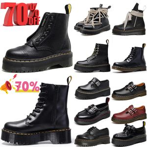 Martens Boots Men Women 1460 1461 2976 Smooth Chelsea Martens Classic Boots Punk Skinhead Nieuwe Wave Trainers Zwart Wit Paarse Outdoor Casual Trainers sneakers