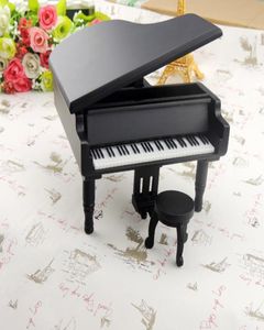 Nouveautés boîtes à musique de Piano en bois boîtes à musique noires pour cadeaux 6525438