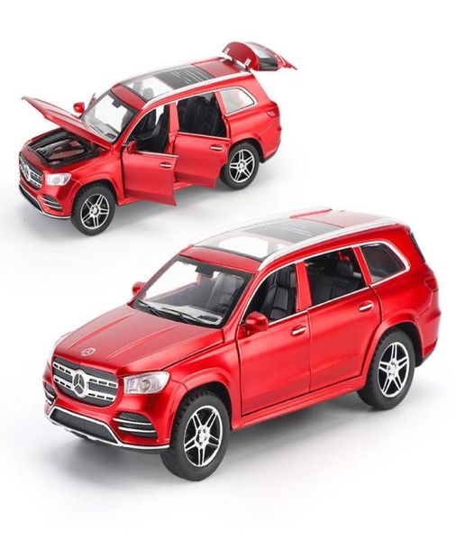 Nouvelle arrivée 132 Scale Collection Modèle de voiture Discast Car TheMercedesbenz GLS 580 ALLIAG METAL Soundlight Toys Vehicle7596778