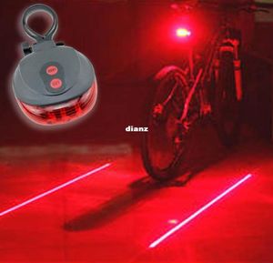 Nouvelle arrivée 5LED2Laser 7 mode flash cyclisme sécurité vélo lampe arrière étanche vélo Laser feu arrière lampe d'avertissement Flashing7083762