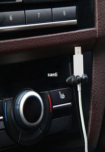 Nieuwe aankomst 8 pcslot Multifunctionele zelfklevende autolader Lijnsluiting Klem Hoofdtelefoon USB-kabel Autoclip Interieuraccessoires7252494