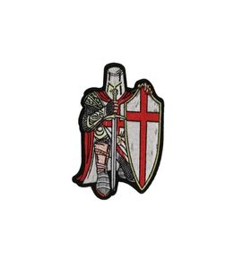 Nieuwe Aankomst Crusader Borduren Patches Ijzer Op Naaien Kleding Custom Voor MC Biker Mannen Jas Decoratie Applique5645030