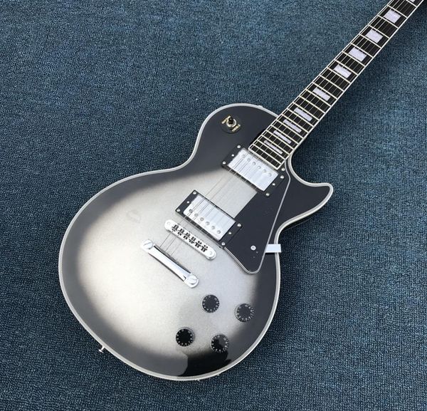 Nuevo llega Custom Shop Silverburst Guitarra eléctrica Guitarra Silver Burst de alta calidad Real po muestra Todos los colores están disponibles 1134244