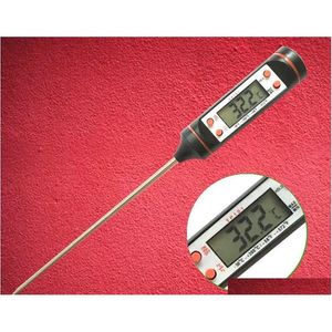 Nieuwe Aankomst Digitale Koken Olie Thermometer Voedsel Sonde Vlees Keuken BBQ Selecteerbare Thermometer TP101 Verzending CFGYO