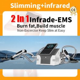 Nueva llegada EMSZO fisioterapia 2 manijas Rf Neo EMSzero DLSEMSLIM Body Slim Sculpting Portable Muscle Stimulator Machine