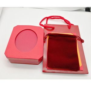 Nuevo llega el brazalete de la manera cajas, bolsas de embalaje de la joyería de color rojo, naranja caja de embalaje caja de la joyería para elegir