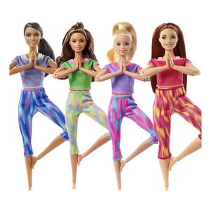 Nieuwe aankomst Fashion Doll Cloths 4 Style /Lot Daiy Outfit Sport Yogo Wear Accessories 30 cm voor Barbie Diy doen alsof speelspel Gifts