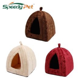 Nieuwe Aankomst Huisdier Kennel Super Zachte FabricDog Bed Prinses Huis Specificeer voor Puppy Hond Kat met Poot Cama Para Cachorro Y200330236S