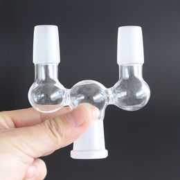 Nieuwe Aangekomen 8 Stijl Glas Drop Down Dropdown Adapter dubbele kom adapter 14mm 18mm man-vrouw voor Glas Water Bongs en Pijpen