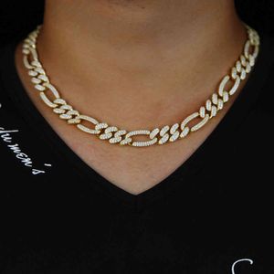 Nouveaux hommes arrivés chaîne cubaine hip hop collier avec collier de chaîne cubaine pavée cz de haute qualité pour garçon hommes hip hop bijoux de fête X0509